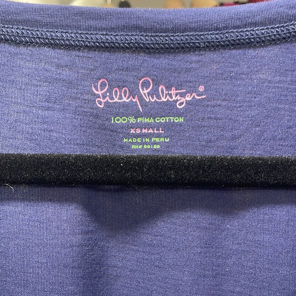 Lilly Pulitzer Blue Knee Length Dress - Picture 2 of 3